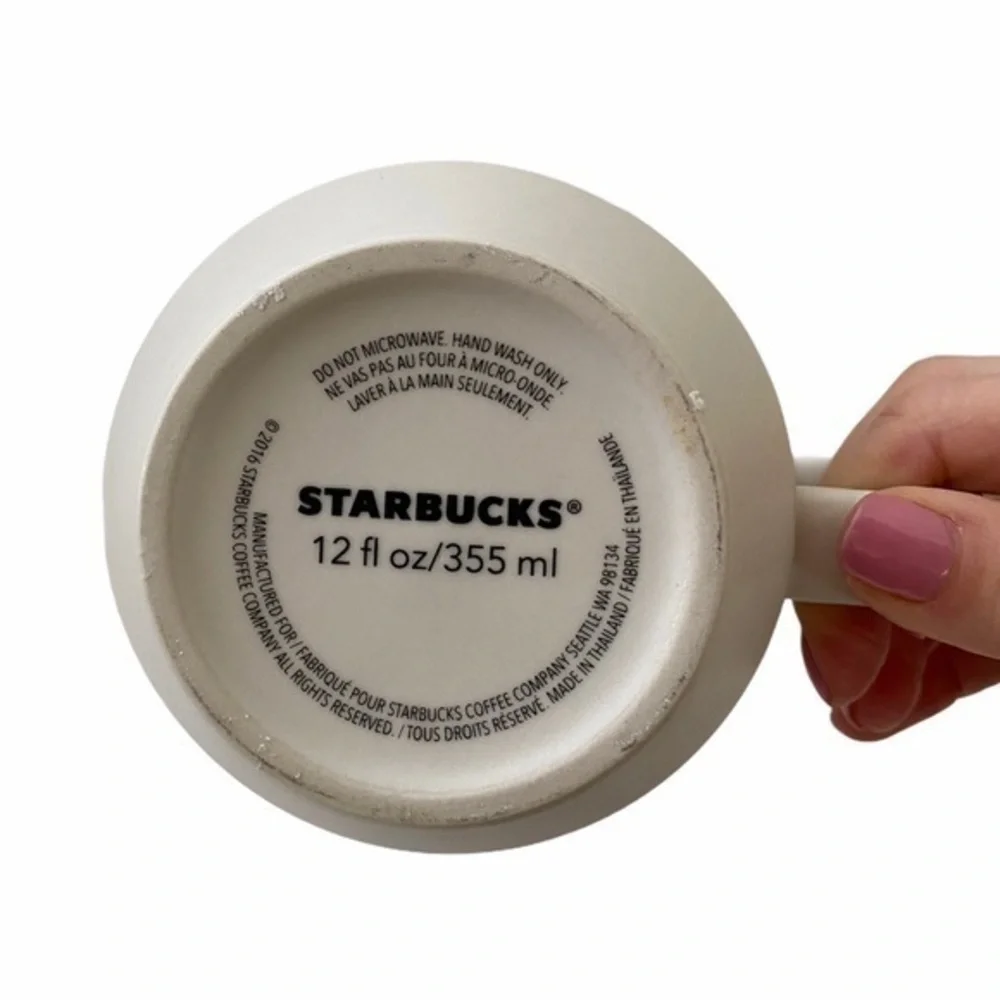 Starbucks Coffee 2016 Valentine’s Day Painted Hearts Mug‎